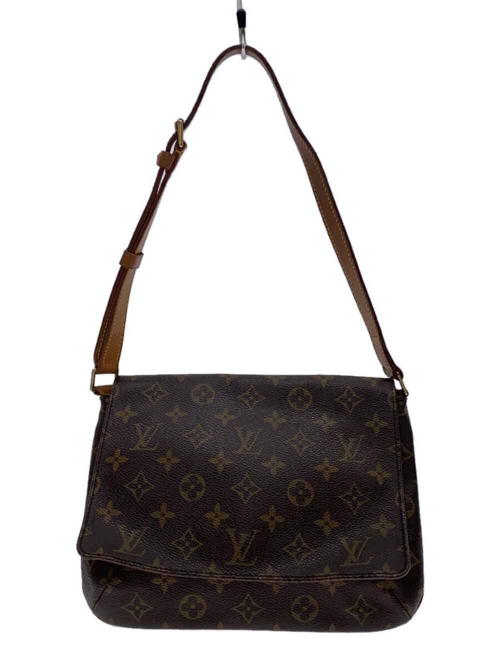 LOUIS VUITTON Musette Tango Monogram Canvas Short Shoulder Bag Brown